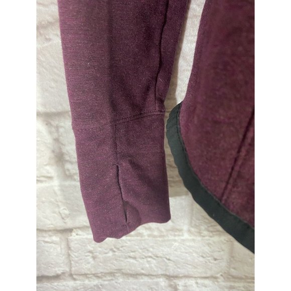 ATHLETA Sentry Hoodie Sweatshirt Medium Top California Plum Activewear 9498 - Picture 7 of 12
